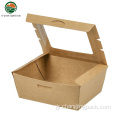 Τροφίμων Βαθμός καφέ Kraft Bento Box Recyclable Bowls